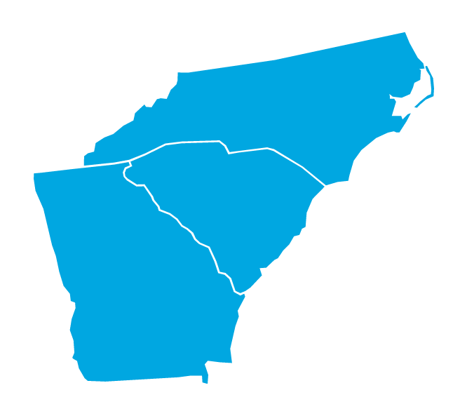 OU Service Areas map
